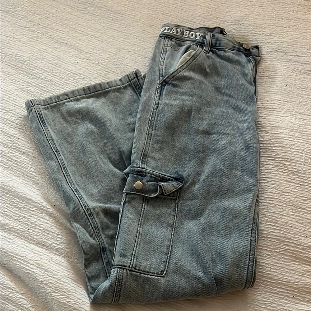 PLAYBOY Blue Relaxed Jeans Casual Comfort